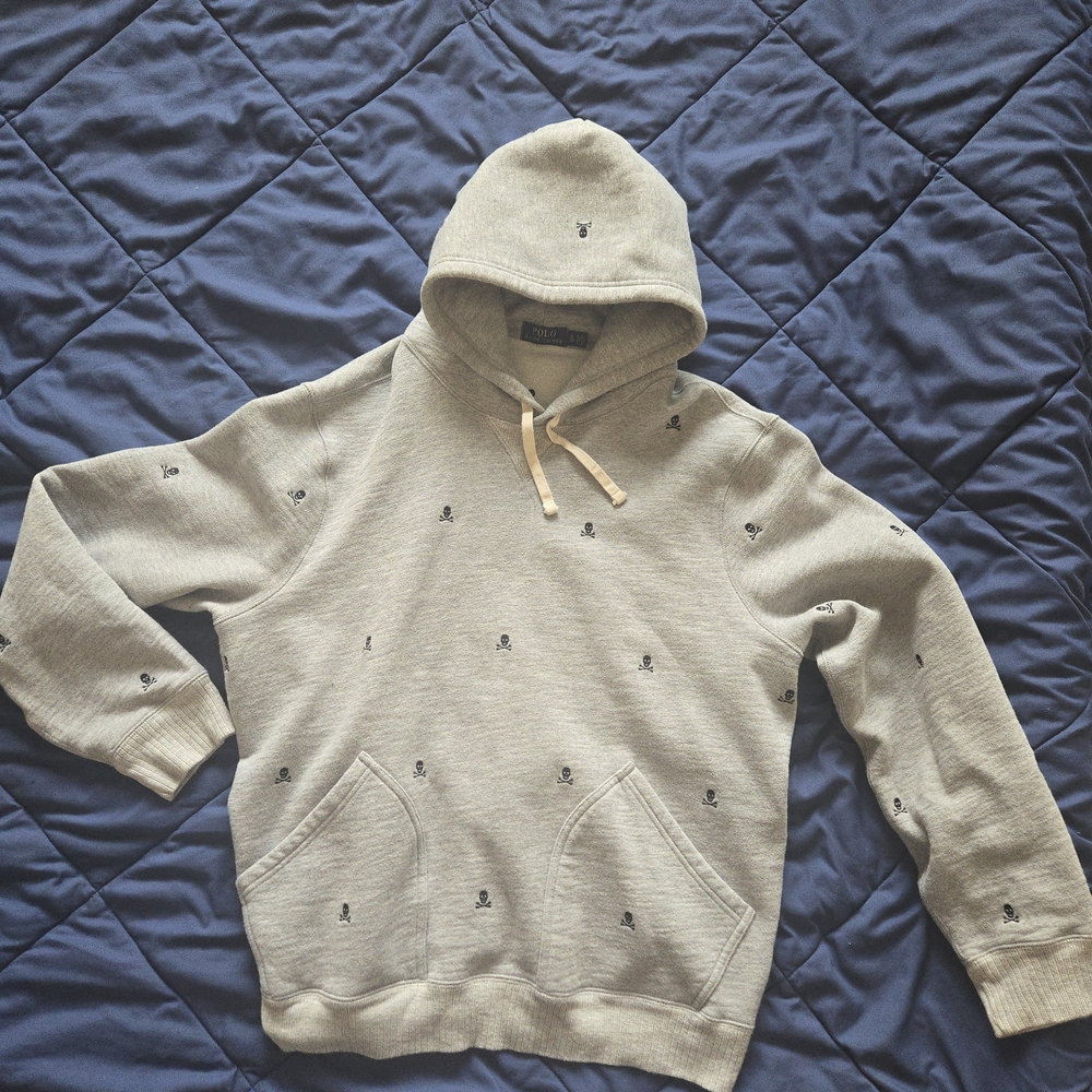 Polo Ralph Lauren Light Grey Embroidered Hoody